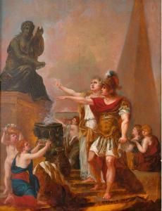 BARDIN Jean 1732-1809,Couple romain implorant une déesse,Aguttes FR 2022-06-28