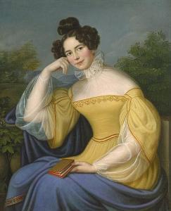 BARDUA Caroline 1781-1864,Bildnis einer jungen Frau im gelben Kleid,Galerie Bassenge DE 2014-11-28
