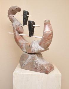 BAREL Yossi 1951,Abstract Sculpture in marble,1951,Burchard US 2017-03-26