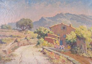 BARET Henri 1900-1900,Paysage de Provence,Etienne de Baecque FR 2020-04-17