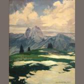 BARETTA Ch 1900-1900,Snow melting in a mountain landscape,1932,Bonhams GB 2012-06-24
