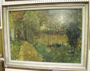 BARGERY Geoffrey,Park Scene with Fence and Trees,20th century,Tooveys Auction GB 2019-01-23