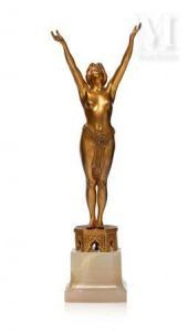 BARILLOT Eugène,figurant une femme nue levant les bras au ciel,Millon & Associés 2021-10-08