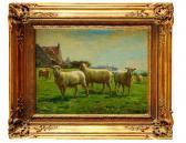 BARILLOT Leon 1844-1929,Moutons aux pâturages,Osenat FR 2013-04-28