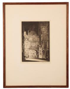 BARKER Anthony Raine 1880-1963,Clock Tower, Rouen,Duke & Son GB 2021-05-12