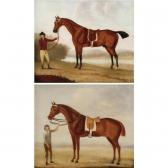 BARKER Benjamin 1727-1788,a chestnut racehorse held by a jockey; and a bay r,Sotheby's GB 2007-09-10