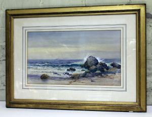 BARKER George 1882-1965,coastal scene,Warren & Wignall GB 2017-12-13