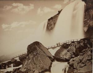 BARKER George 1844-1894,Niagara Falls with Walkway,Walker's CA 2018-12-12