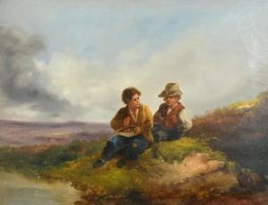 BARKER John 1811-1886,Landscape with peasant boys,John Nicholson GB 2024-01-24