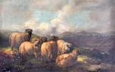 BARKER OF BATH John Joseph 1824-1904,Sheep on a Hillside,John Nicholson GB 2012-03-01