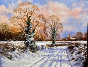 BARKER Peter 1954,Winter landscape, Suffolk scene,Lacy Scott & Knight GB 2022-03-18