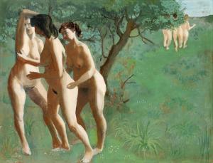 BARKER Ruth 1925-2009,Three Nudes in a Landscape,Bonhams GB 2015-09-09