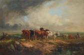 BARKER Thomas Jones 1815-1882,Highland cattle,1887,John Moran Auctioneers US 2021-04-28