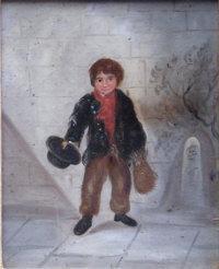 BARKER William Dean 1830-1888,A London crossing sweeper,1877,David Lay GB 2012-01-19