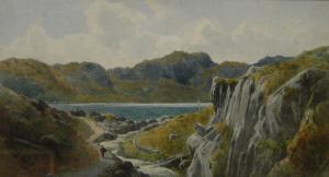 BARKER William Dean 1830-1888,Llyn Crafnant from above the Gorge,David Duggleby Limited 2009-11-30