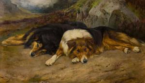 BARKER Wright 1864-1941,Highland Collies,1896,Rosebery's GB 2022-11-16