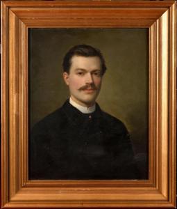 BARKER Wright 1864-1941,Portrait d'homme,1885,Osenat FR 2023-11-26