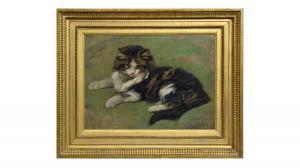 BARKER Wright 1864-1941,Study of a Cat,Anderson & Garland GB 2023-07-19