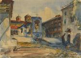 BARKOFF Alexander 1870-1942,Mont Athos, la Grèce,Galerie Bassenge DE 2016-05-28