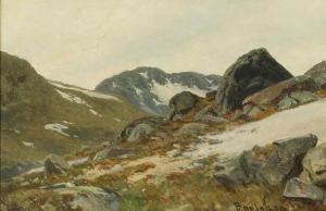 BARLAG Philip 1840-1913,A Norwegian mountain landscape,Bruun Rasmussen DK 2021-04-05