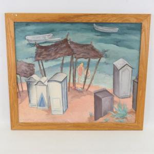 BARLING ELSIE 1883-1976,beach scene,Burstow and Hewett GB 2021-04-30