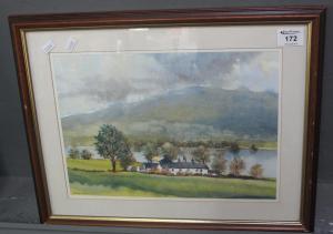 BARLOW Brian 1934,Rain clouds over Coniston,1991,Peter Francis GB 2020-08-19