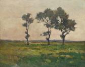 BARLOW John Noble 1861-1917,Landscape with trees, cattle grazing beyond,Christie's GB 2012-12-18
