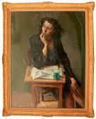 BARLUET Jean 1908,Portrait d'Alice Sapritch,Le Calvez FR 2020-03-22