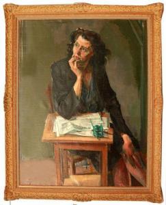 BARLUET Jean 1908,Portrait d'Alice Sapritch,Le Calvez FR 2020-05-17