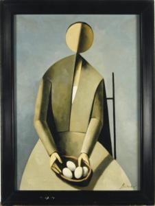 BARNABE Duilio 1914-1961,Seated figure holding a bowl of eggs,Christie's GB 2008-07-01