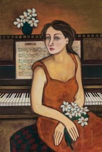 BARNARD Anine 1900-1900,WOMEN AT PIANO,20th CENTURY,Ashbey's ZA 2018-09-20