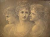 BARNARD Emily 1881-1911,A study of three female heads, bust length,Dickins GB 2008-10-10