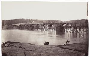 BARNARD George N 1819-1902,Bridge Across Tennessee River at Chattanooga,1864,Christie's 2021-10-07
