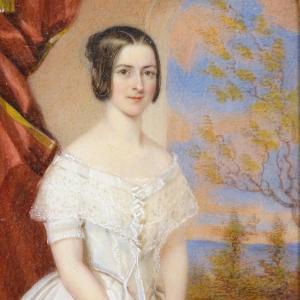 BARNARD Philip Augustus 1820-1890,Portrait of Georgina Selfe,1845,Burstow and Hewett GB 2019-04-17