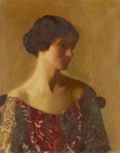 BARNES Archibald George,HEAD AND SHOULDER PORTRAIT OF LADY REID DICK,Lyon & Turnbull 2022-08-31