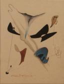 BARNES Charles E 1915-2005,Surrealist Abstraction,1940,Rachel Davis US 2008-03-15