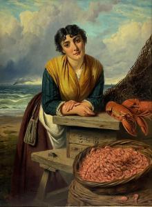 BARNES Edward Charles 1830-1882,The Shrimp Seller,David Duggleby Limited GB 2022-09-16