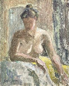 BARNES GARLICK 1891-1987,Seated female nude,David Lay GB 2022-02-10