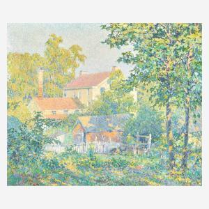 BARNES John Pierce 1892-1954,Sunlit Houses,Freeman US 2021-12-05