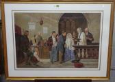 BARNES Joseph H. 1867-1887,A Village Wedding,Bellmans Fine Art Auctioneers GB 2016-07-09