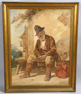 BARNES Joseph H. 1867-1887,portrait of a man,Burstow and Hewett GB 2023-08-31