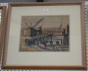 BARNES Maurice 1911-1971,The Old Shipyard,Tooveys Auction GB 2013-07-10