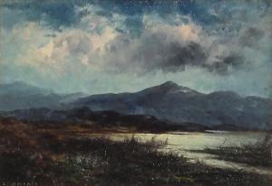 BARNES Samuel John 1847-1901,Moonlit marshlands,Eastbourne GB 2020-10-07