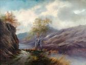 BARNES Samuel John 1847-1901,Sheep in a mountainous river landscape,Dreweatt-Neate GB 2009-12-08