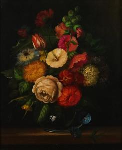 BARNES,Still life of flowers in a vase,Bellmans Fine Art Auctioneers GB 2021-08-03