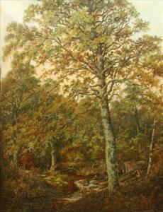 BARNES William Rodney 1850-1919,Thegypsy encampment,1885,Dreweatt-Neate GB 2005-05-24