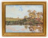 BARNEY John Stewart 1869-1925,Pond Reflections,Hindman US 2018-11-06