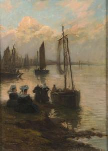BARNOIN Henri Alphonse 1882-1940,Le retour des barques,1909,Etienne de Baecque FR 2024-03-29