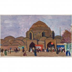Baroiyntz Mikhail Sergeevtich 1925-2006,Una moschea a Bukhara,1966,Wannenes Art Auctions 2023-04-12