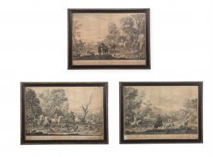BARON Bernard 1696-1762,THE GOING OUT IN THE MORNING (3 works),Dreweatts GB 2022-10-04